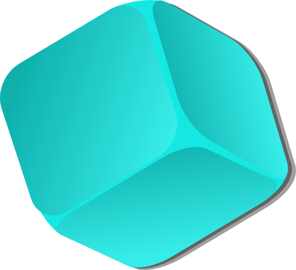 Blue Cubes Clipart 