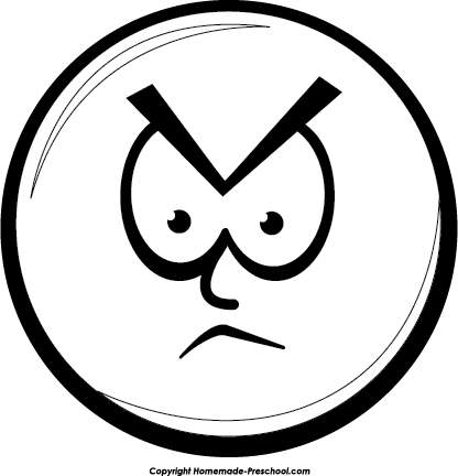 Angry And Unhappy Faces Clipart 