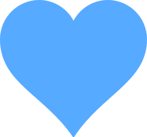 Blue Heart Clip Art at Clker 