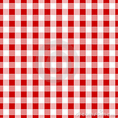 Checkered tablecloth clipart 