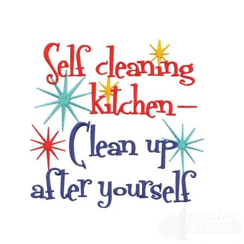 cleaning kitchen clip art