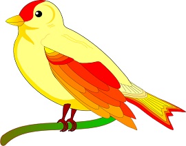Free Yellow Bird Clipart 