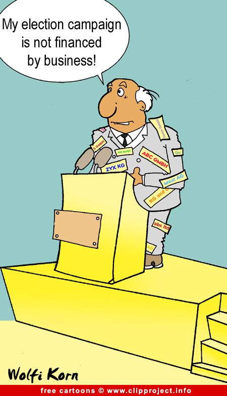 Election campaign cartoon 