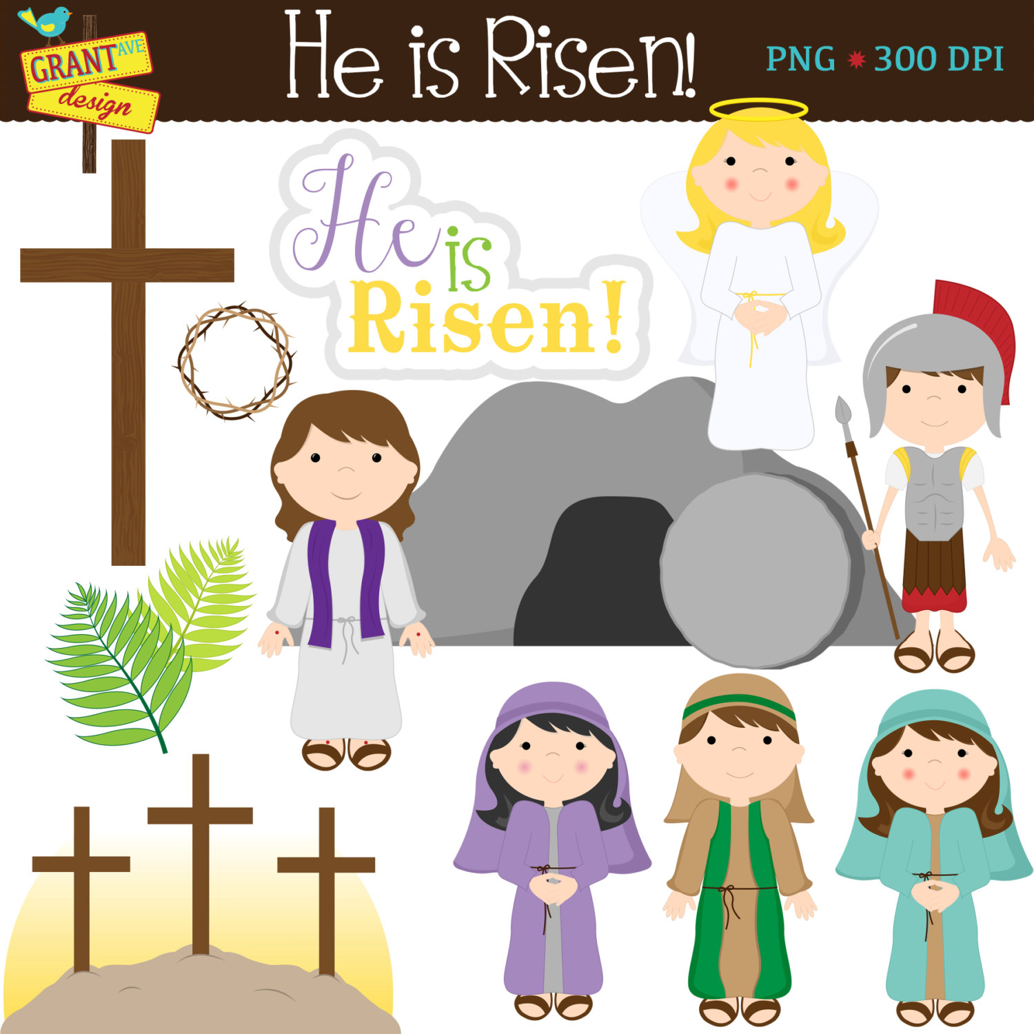 Easter clipart of jesus resurrection 