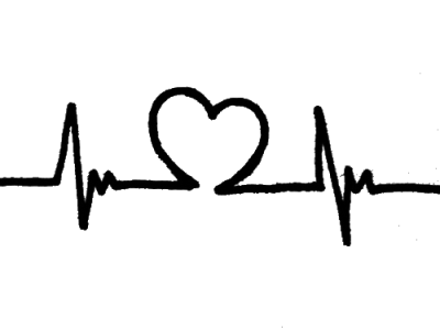 Black Heart Beat Png Clip Art Library