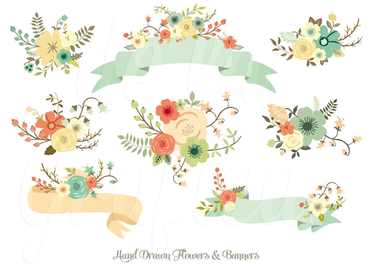 61+ Free Wedding Floral Clipart 