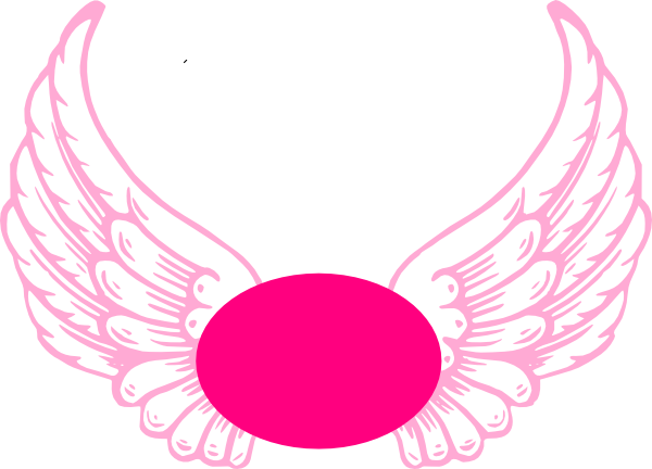 Light Hot Pink Guardian Angel Wings Clip Art at Clker 