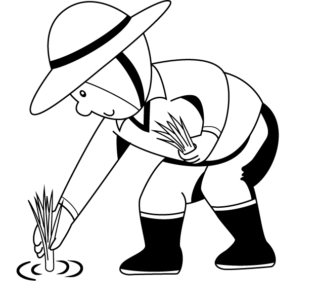 Farmer Clip Art Black And White