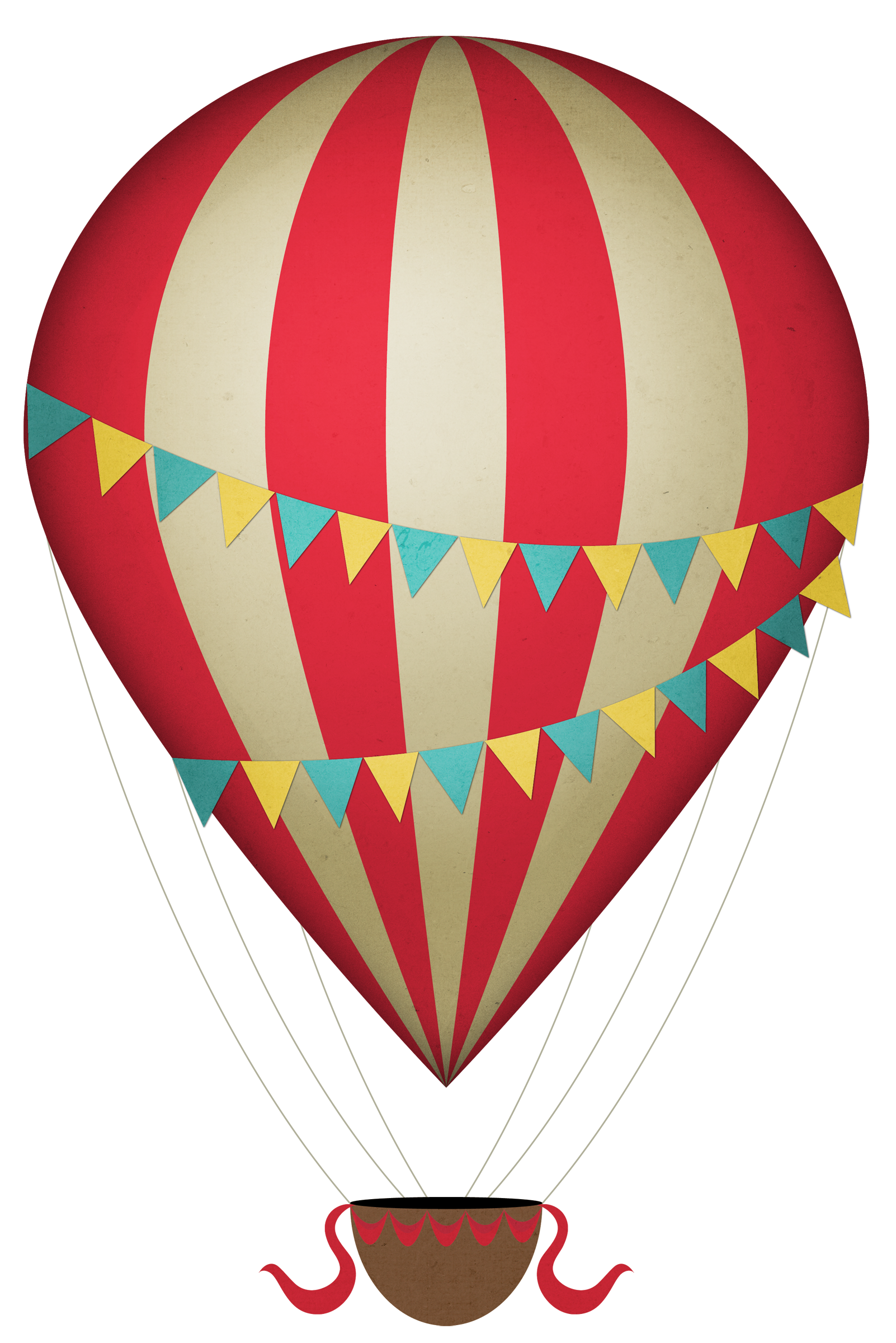 Red Hot Air Balloon Clipart 