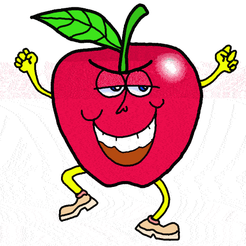 Funny Apple Clipart 