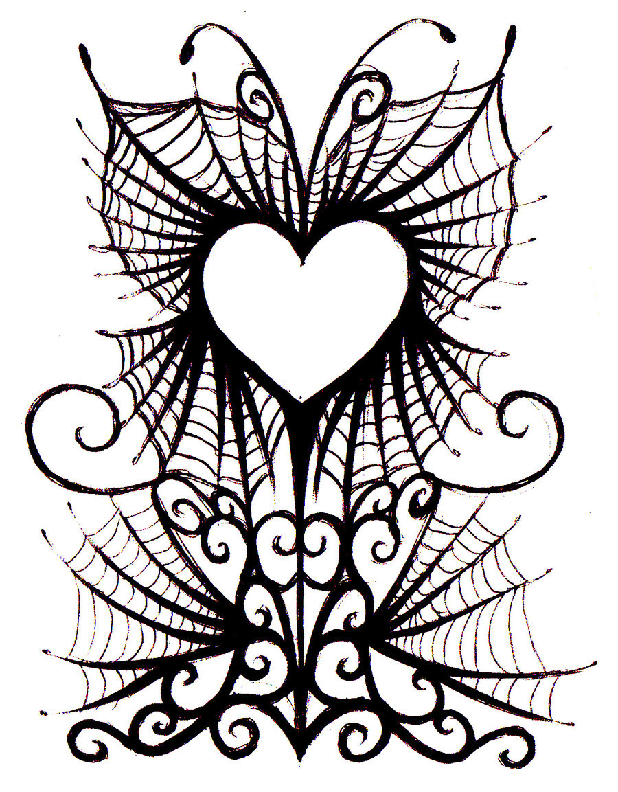Goth Hearts Clip Art Library