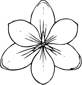 Black And White Sunflower Clipart 