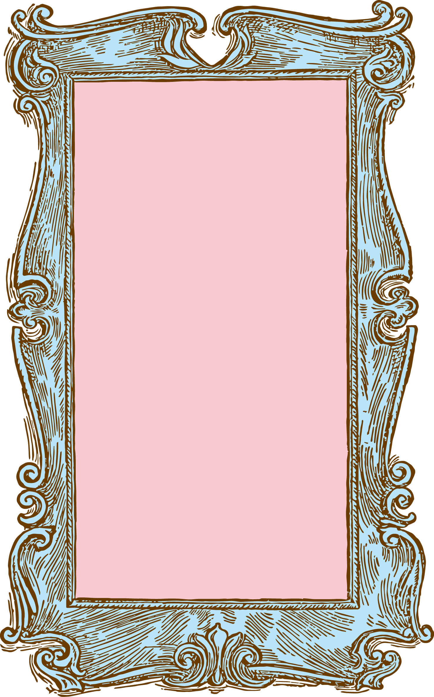 art nouveau frame png - Clip Art Library