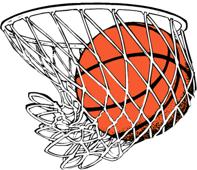 Basketball hoop swoosh clipart 