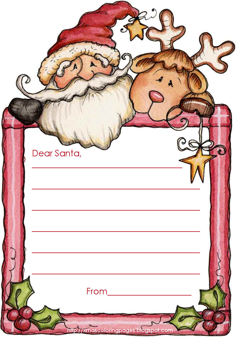 FREE santa letters template 