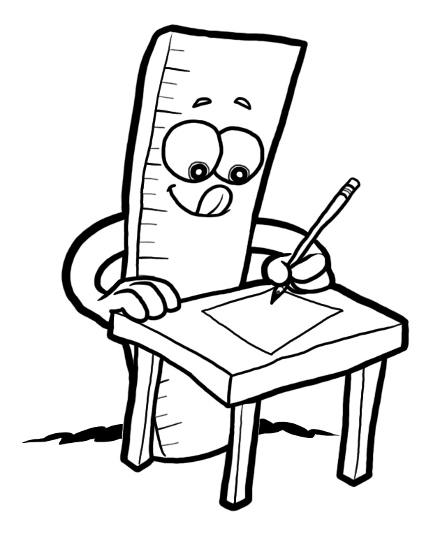 Clipart ruler cute image black and white 