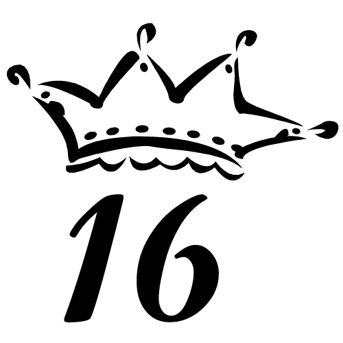 16 birthday clipart