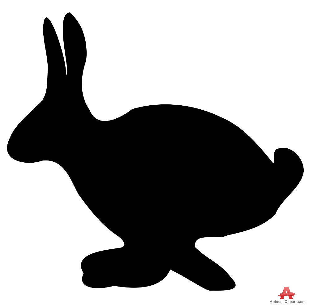 Rabbit Silhouette Clipart 