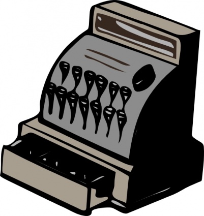 Cashier Drawer clip art vector, free vectors 