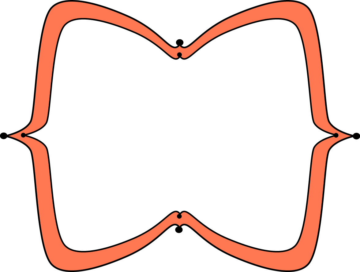 Orange Wide Pointy Frame 