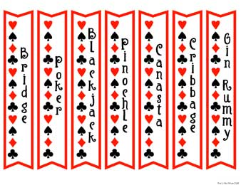 Clipart bridge card game 