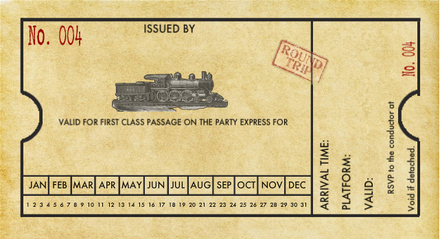 train ticket clipart