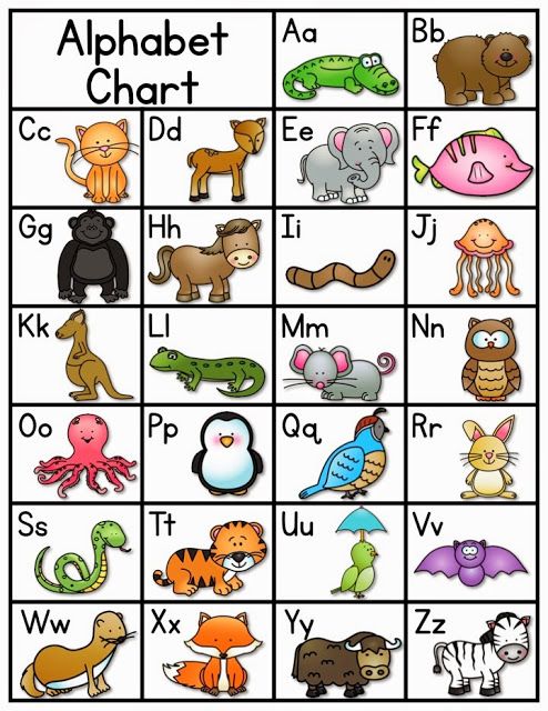 zoo phonics animal chart - Clip Art Library