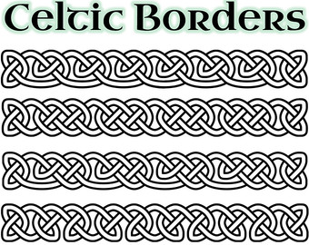 Celtic knot border clipart clear background 