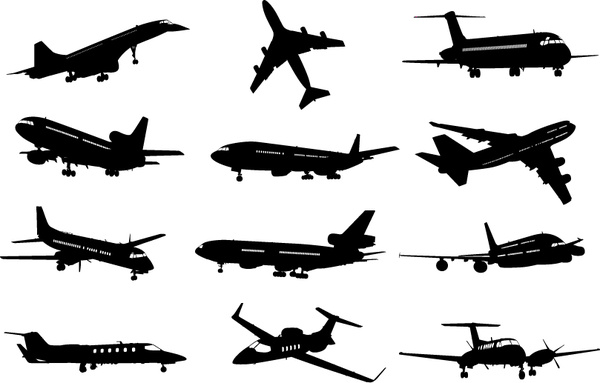 Vector Airplane Clipart Free vector in Adobe Illustrator ai 