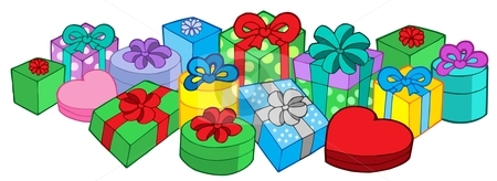 pile of gifts clipart