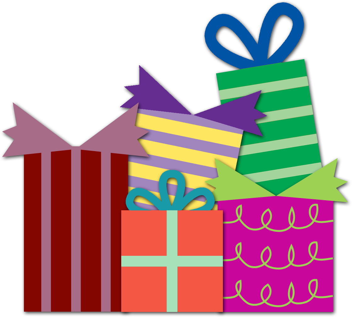 pile of gifts clipart