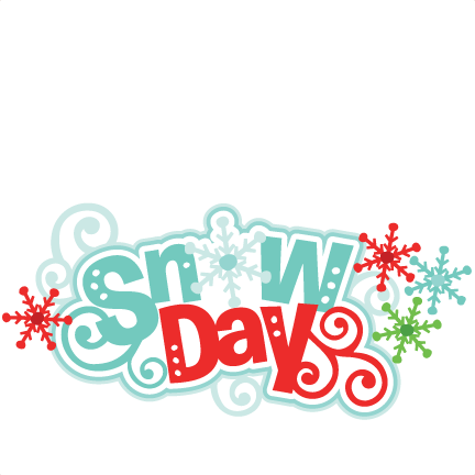 Snow Day Title SVG scrapbook cut file cute clipart files for 