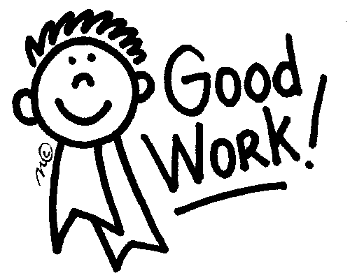 Well done clipart black and white 