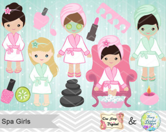 Spa day clipart 