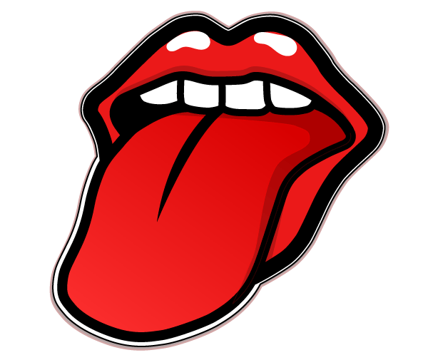 The rolling stones clipart 