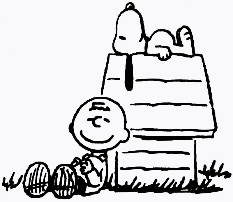 Charlie Brown Black And White Clipart 