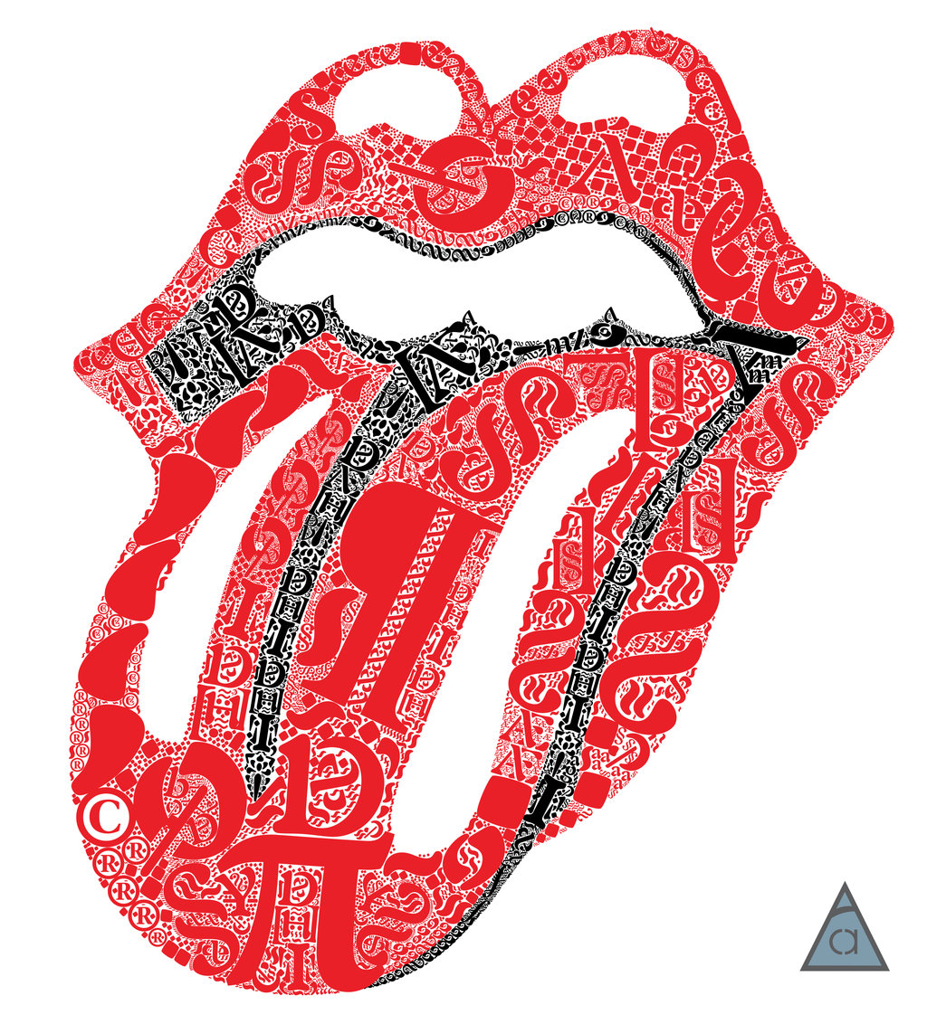 Rolling stones logo clipart 