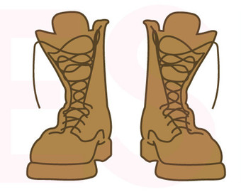 army boot print clipart