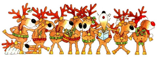 Reindeer Party Clipart 