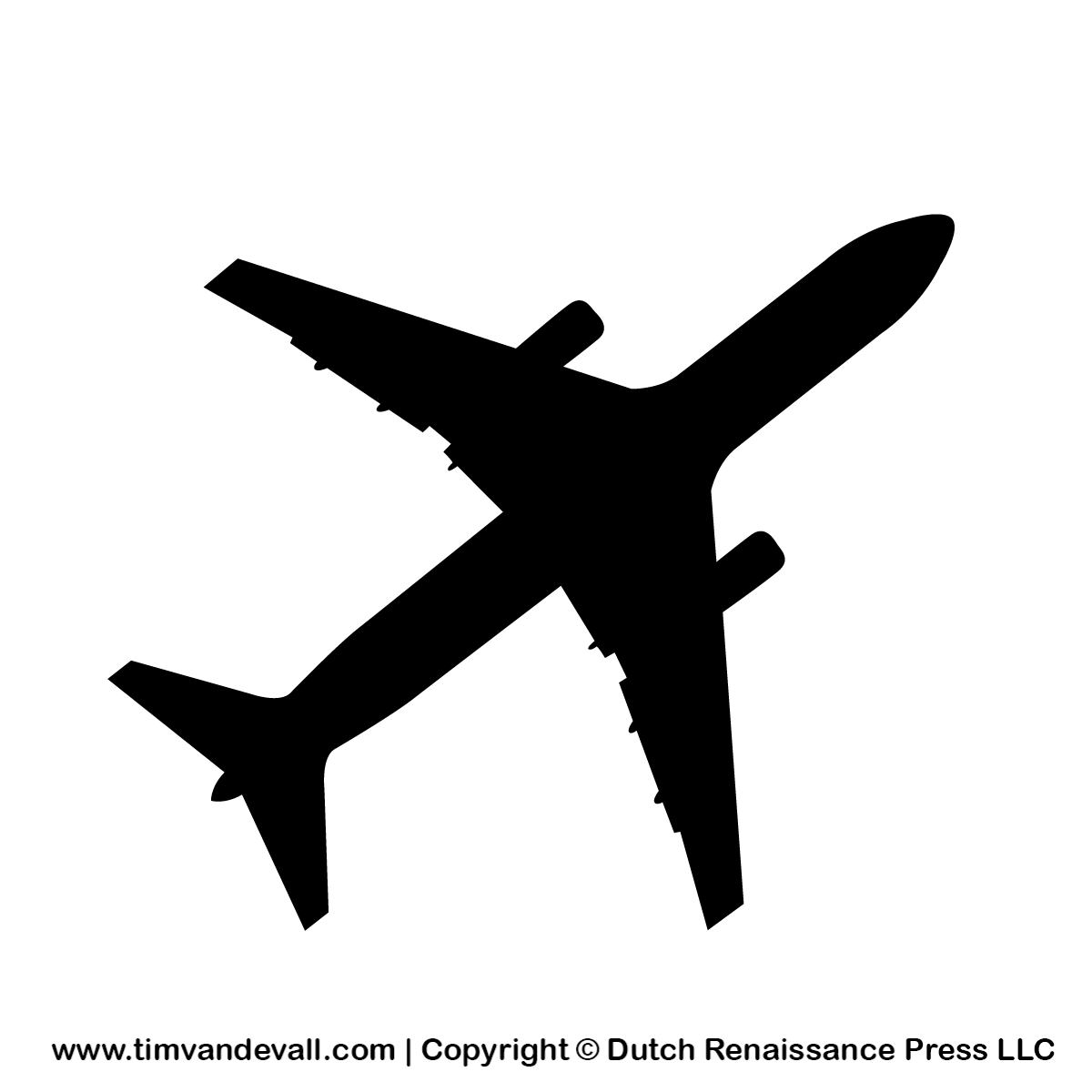Airplane Silhouette Clipart 