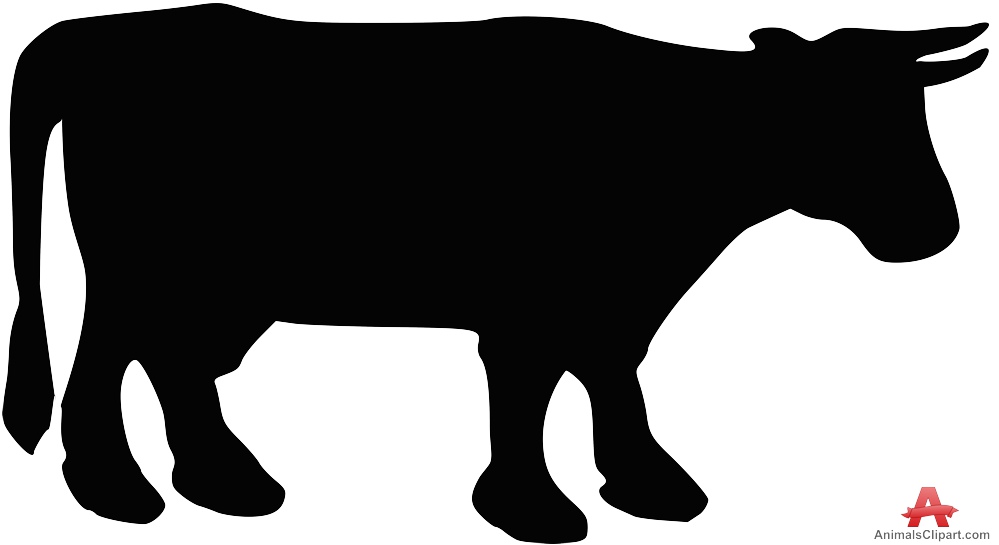 Cow silhouette clip art 