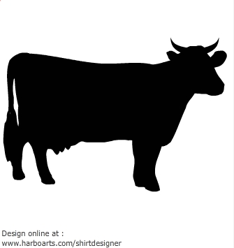 Cow Vector Siluet 