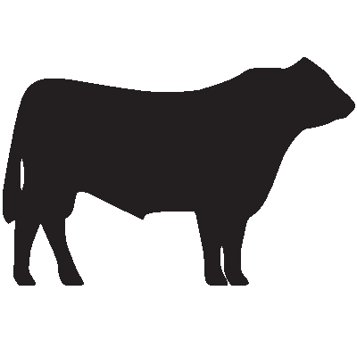 Cow outline clip art 