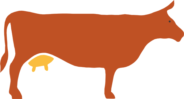 Cow Silhouette Clip Art at Clker 