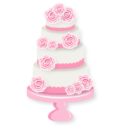 Digital Wedding Cake, Chandelier Silhouette Clip Art for Your 