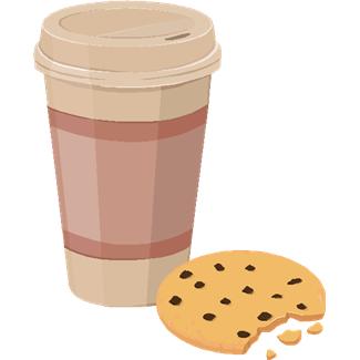 coffee and biscuits clipart