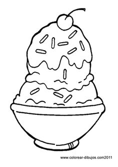 Ice cream sundae clip art black and white free 2 
