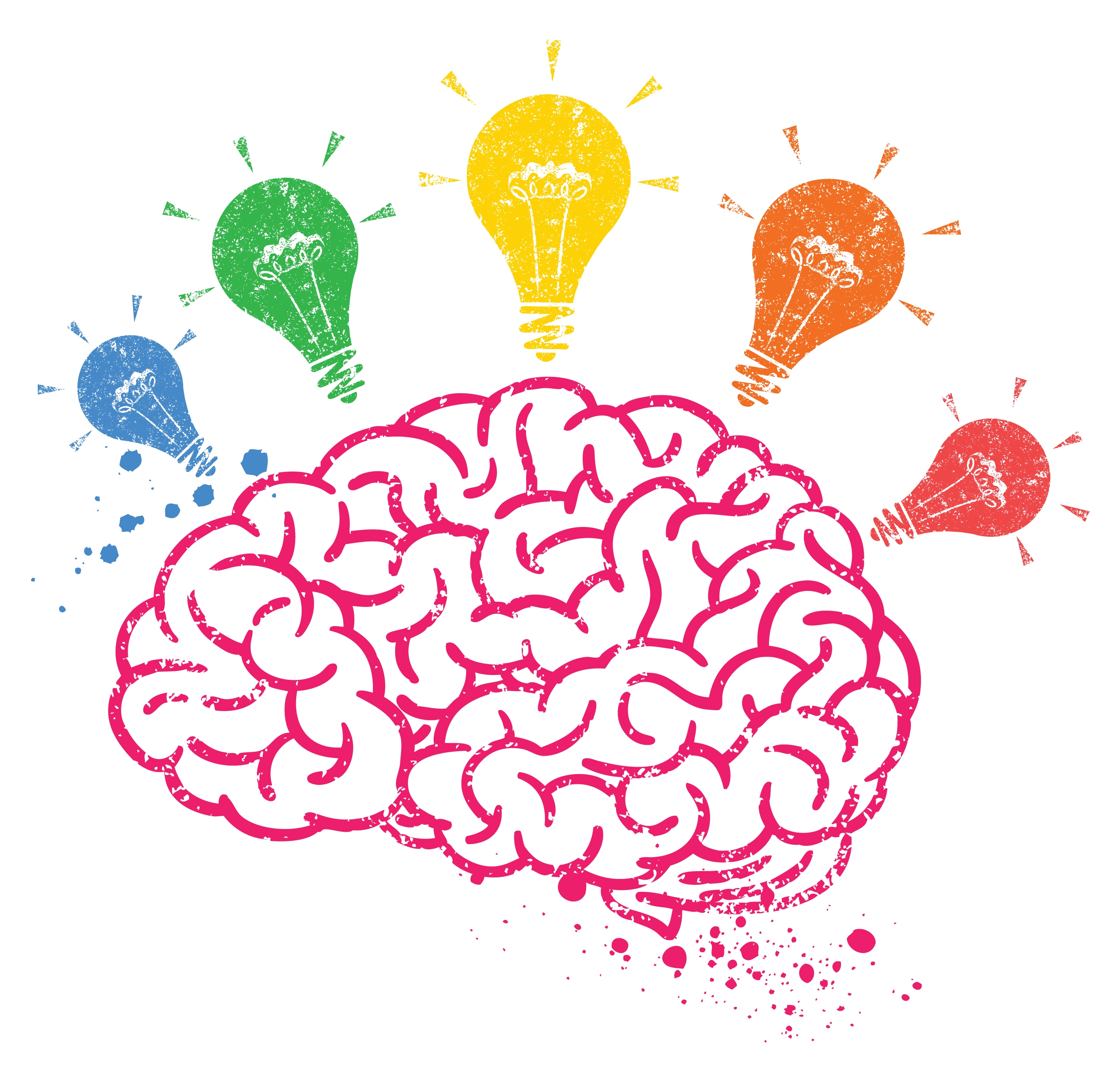 creative brain clipart black and white free