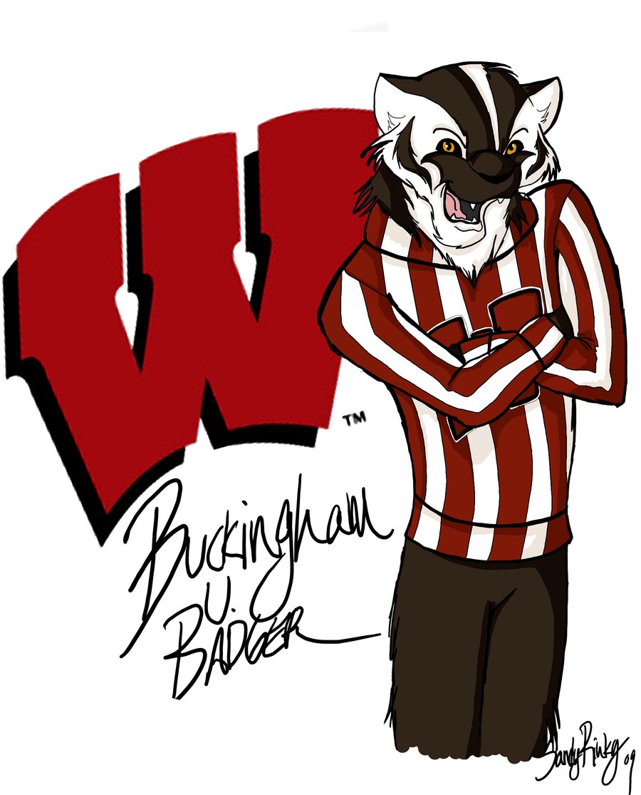 Wisconsin bucky badger clip art 