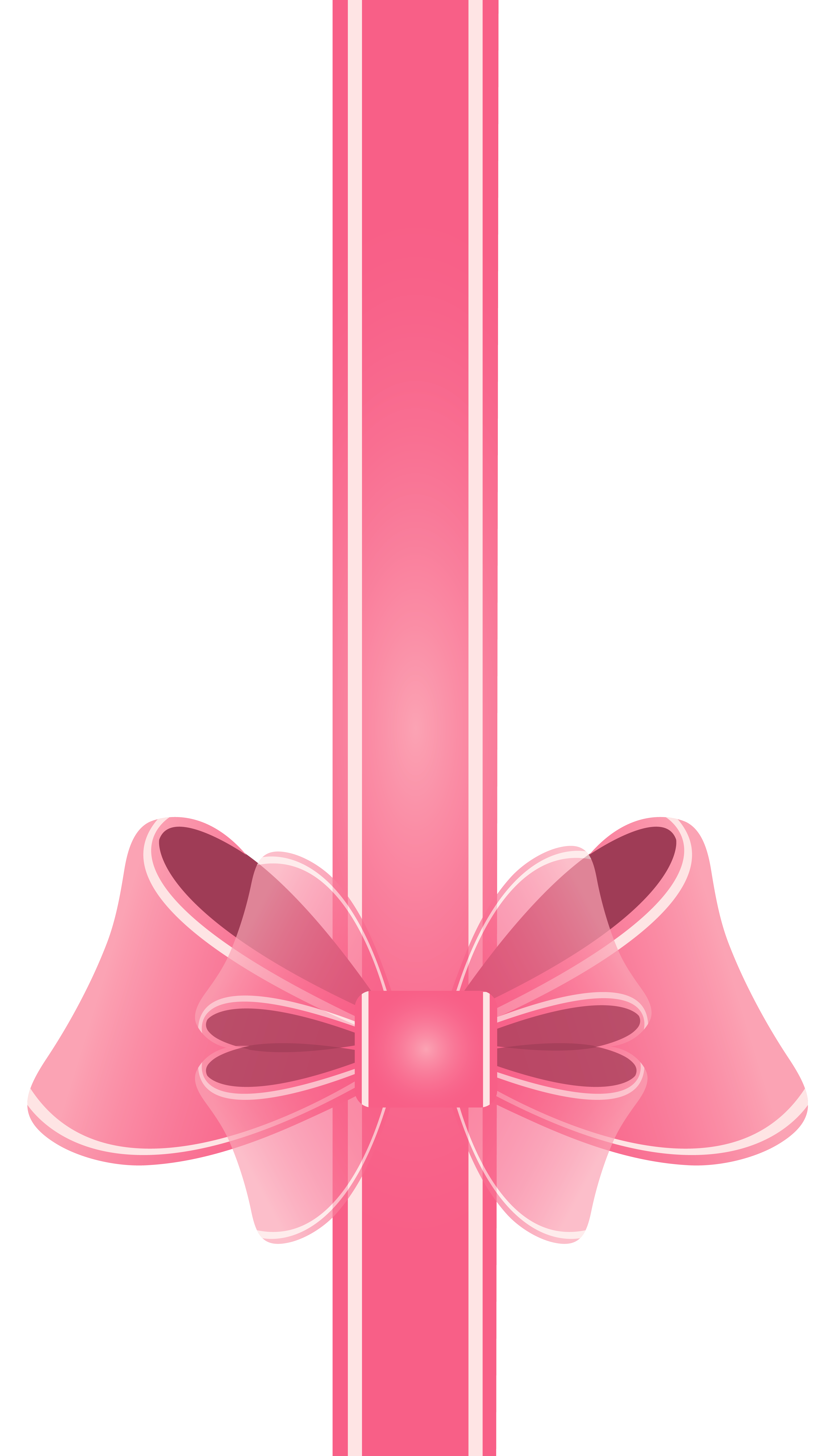 Pink Ribbon PNG Clipart Image 
